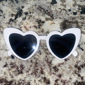 FREE St Laurent Dupe Heart Shaped Sunglasses